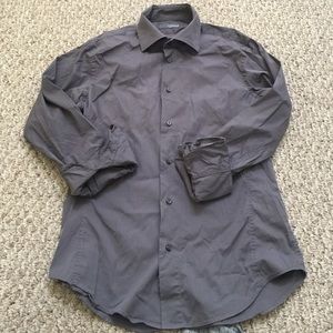 Men's dark gray Zara button up