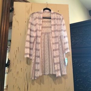 Silver sparkle stripes with white stripes