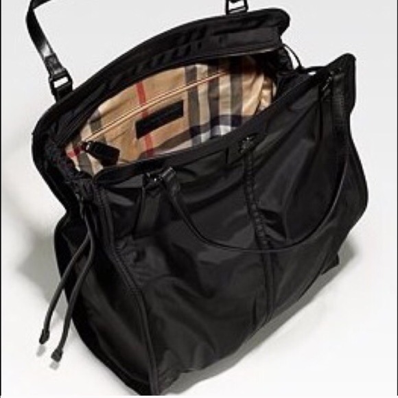 Burberry Nylon tote bag in Black preowned
