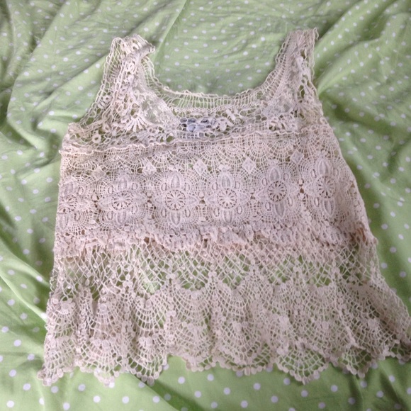 crocheted tank top