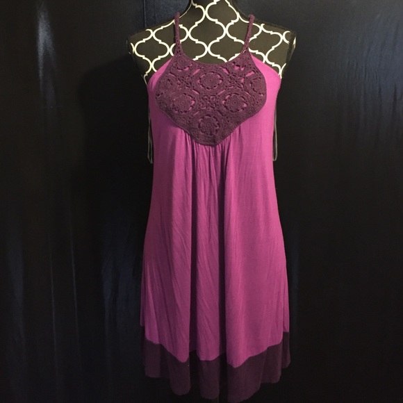 Purple Knitted Dress XL