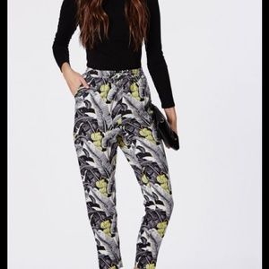 Leaf Print Missguided Pants