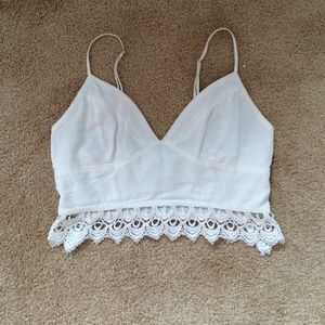 Deep V Crop Top