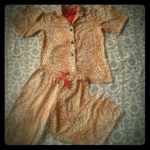 Ralph Lauren Cheetah Print Pajama Ser