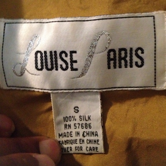 Vintage 100% Silk Blouse - Picture 2 of 3