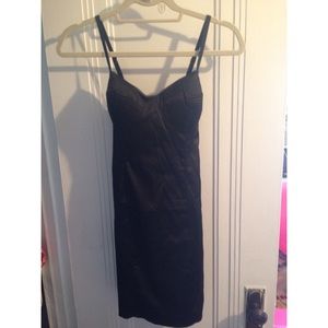 Forever 21 black sexy bodycon bustier dress