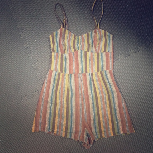 Striped romper