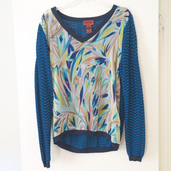 Missoni for Target Chiffon V-Neck Sweater Top