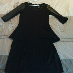 3 qtr sleeve, peplum 'Kensie' dress