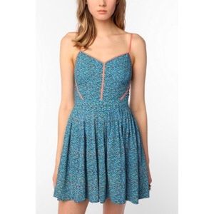 size 0 urban outfitters neon piped sundress