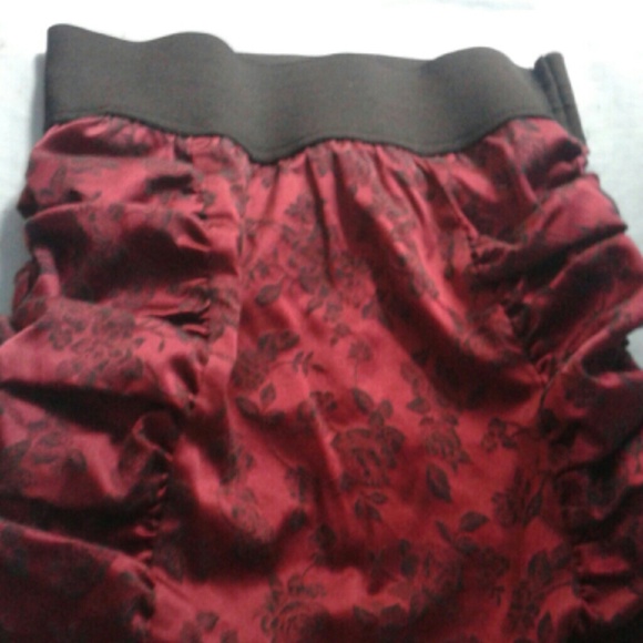 Red bodycon skirt