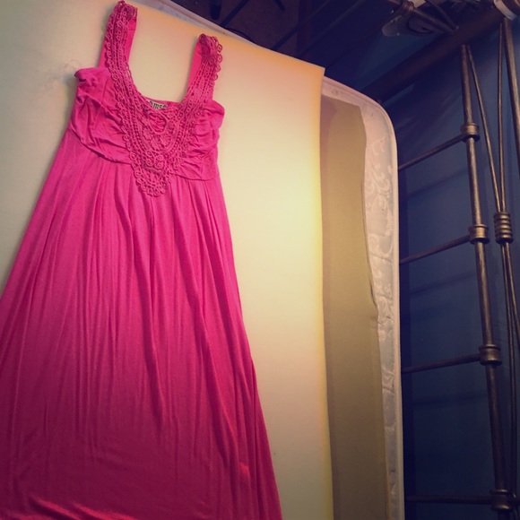 Pink travel dress