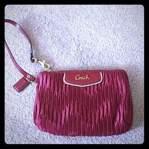 Coach Red Wristlet! New!