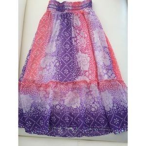 Girl's justice long loose skirt