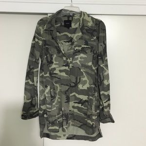 Forever 21 camo button up