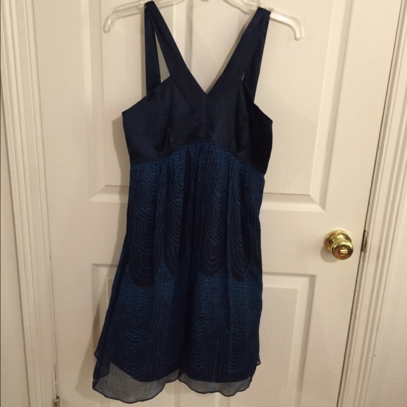 Navy blue print Express dress