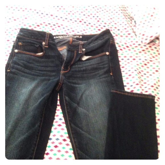 American Eagle dark wash skinny jeans (regular)