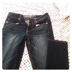 American Eagle dark wash skinny jeans (regular)