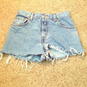 Levi's Cutoff Denim Shorts