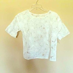 Sheer Floral Printed Tee