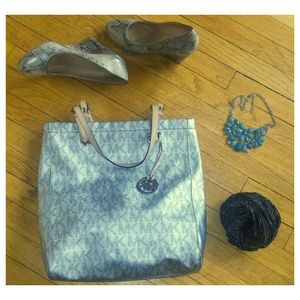 Michael Kors Metallic Tote!