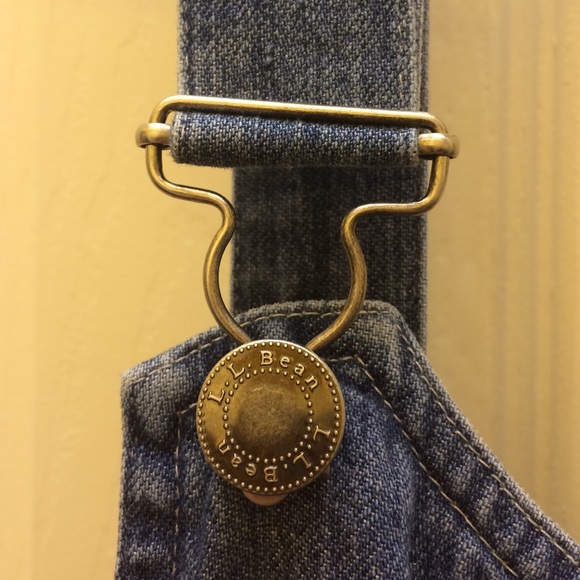 LL Bean mini overall denim dress - Picture 4 of 4