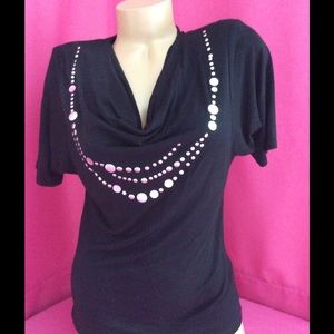 Claus Drape Short Sleeve Top PS