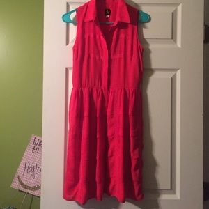 Casual summery red dress