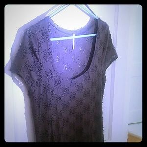 Free People Daisy Godet Slip Dress Dusty Grape