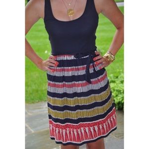Anthropology patterned skirt dress