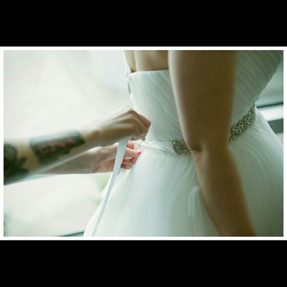 Wedding belt with ribbon tie