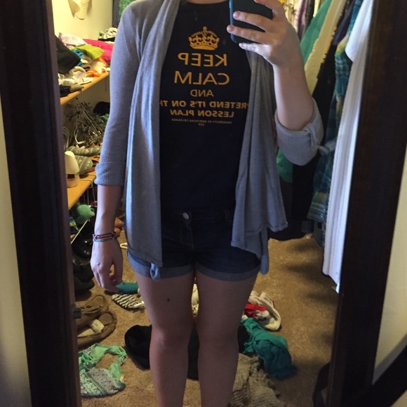 Grey cardigan