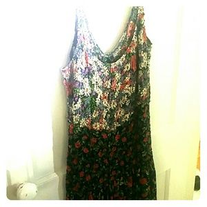 Free People English Garden Mini Dress Black