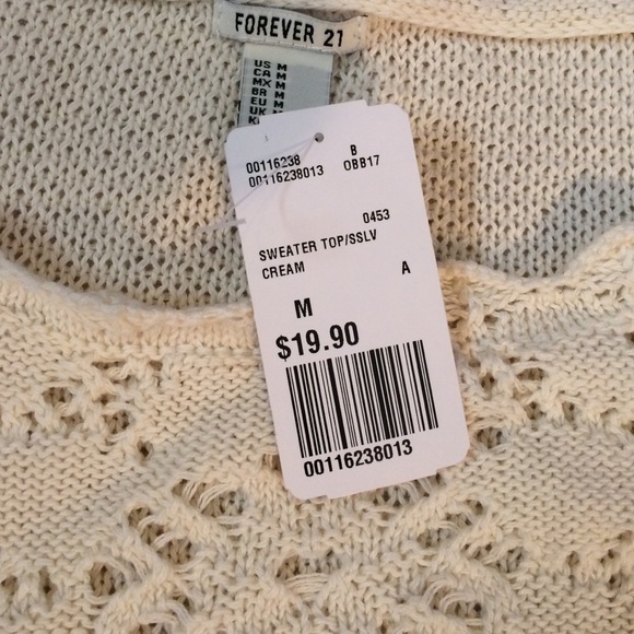 Crochet/knit crop top NWT - Picture 2 of 3