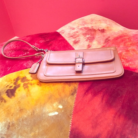 Brown Coach small clutch for sale!