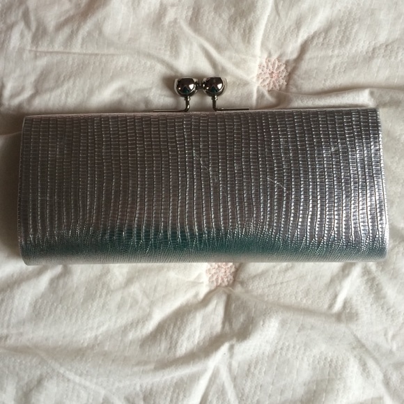 Aldo Silver Clutch