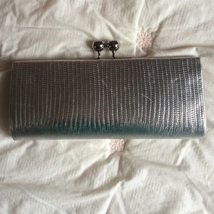 Aldo Silver Clutch