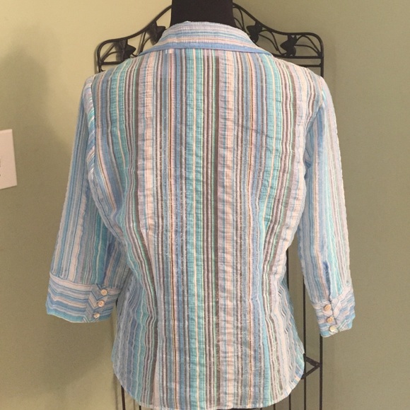 J. H. Collectibles Striped Tunic Size small - Picture 4 of 4