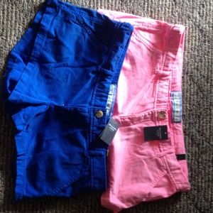 Pink and Blue Abercrombie & Fitch Shorts