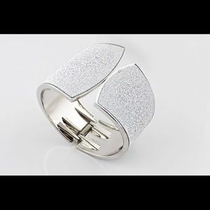 Silver Cuffed Bracelet
