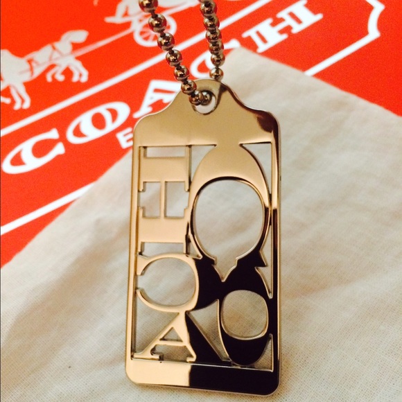 COACH Cutout Silver Hangtag
