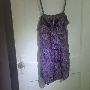 Zinga zip up mini dress 90s abstract