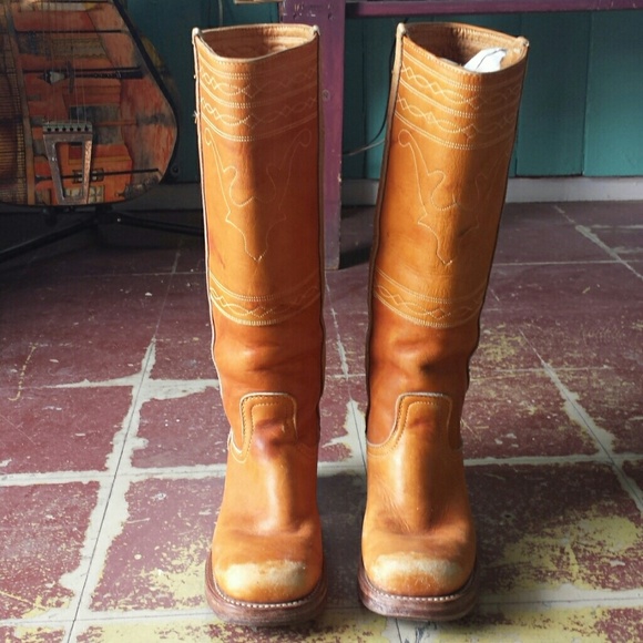 VINTAGE FRYE BOOTS 1971 - Picture 1 of 4