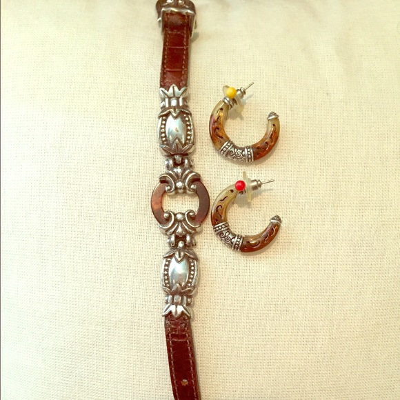 Brighton leather buckle bracelet
