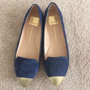 Dolce Vita flats blue and gold