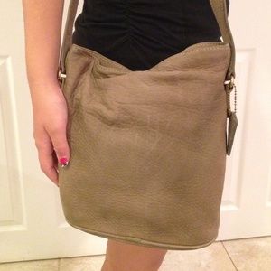 Coach Tan Suede Bucket Bag