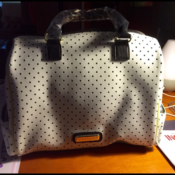 NWT Steve Madden white purse