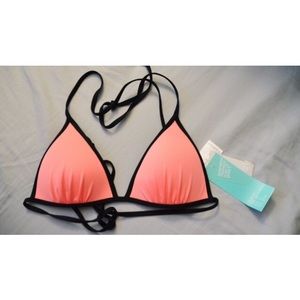 H&M apricot triangle bikini top