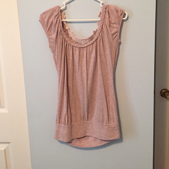 Shirt with lace back
