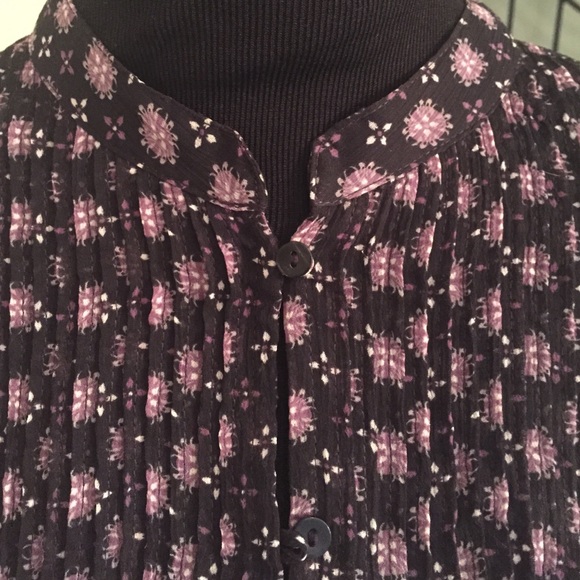 Apt. 9 P/L Georgette Blouse Size Petite Large - Picture 4 of 4